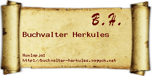 Buchvalter Herkules névjegykártya
